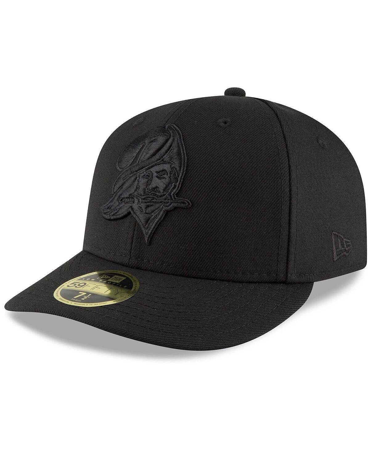 

Мужская черная кепка Tampa Bay Buccaneers Historic Logo Black on Black Low Profile 59FIFTY II New Era