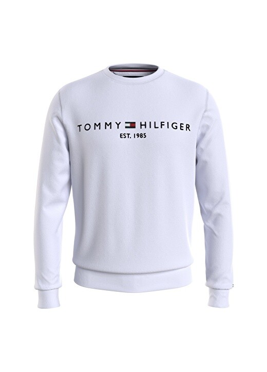 

Белая мужская толстовка с круглым вырезом Tommy Hilfiger, Белый
