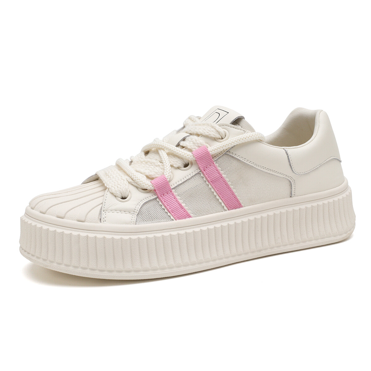 

Кроссовки D:FUSE SCANDINAVIA Skateboarding Shoes Women's Low-top Beige/Pink, розовый