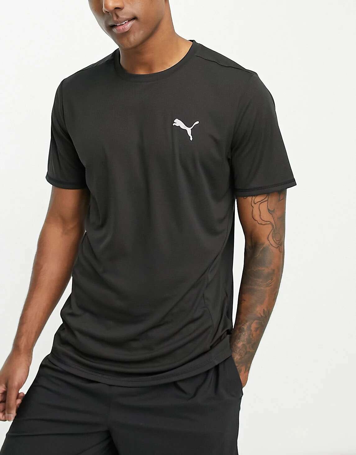 

Черная футболка с короткими рукавами Puma Run Favorites, Черный