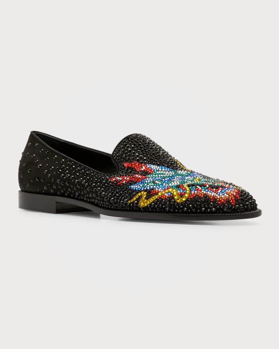 

Мужские лоферы Alicante с кристаллами Giuseppe Zanotti
