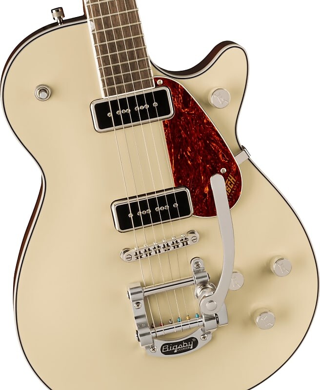 

Электрогитара Gretsch - G5210T-P90 Electromatic Jet - Electric Guitar - Two 90 Single-Cut w/ Bigsby - Laurel Fingerboard - Vintage White