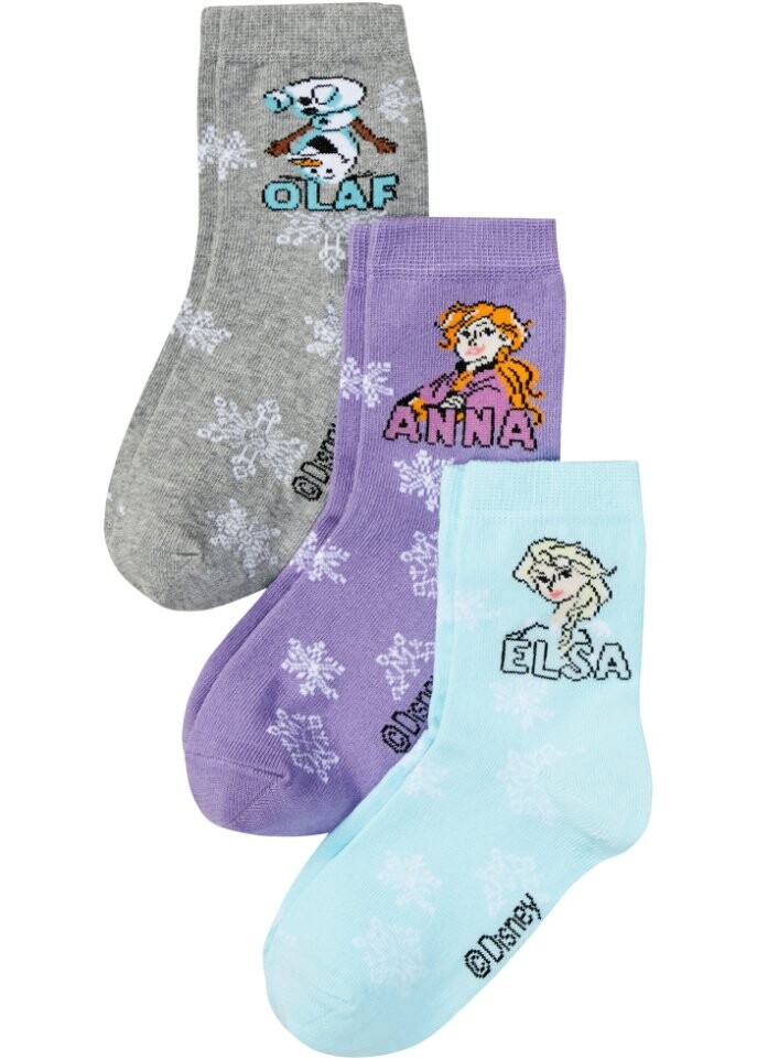 Носки frozen (3 шт) Disney, голубой
