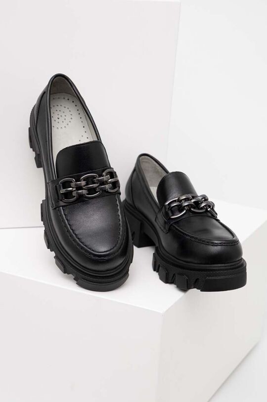 

Кожаные мокасины Answear Lab, черный
