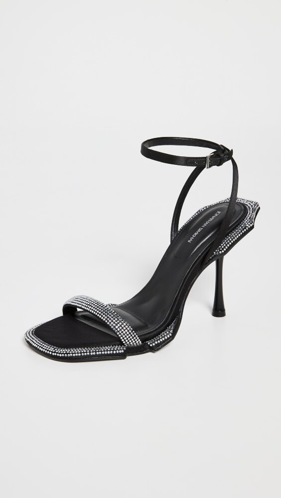 

Сандалии SIMKHAI Icon Crystal Sculpted Heeled, черный