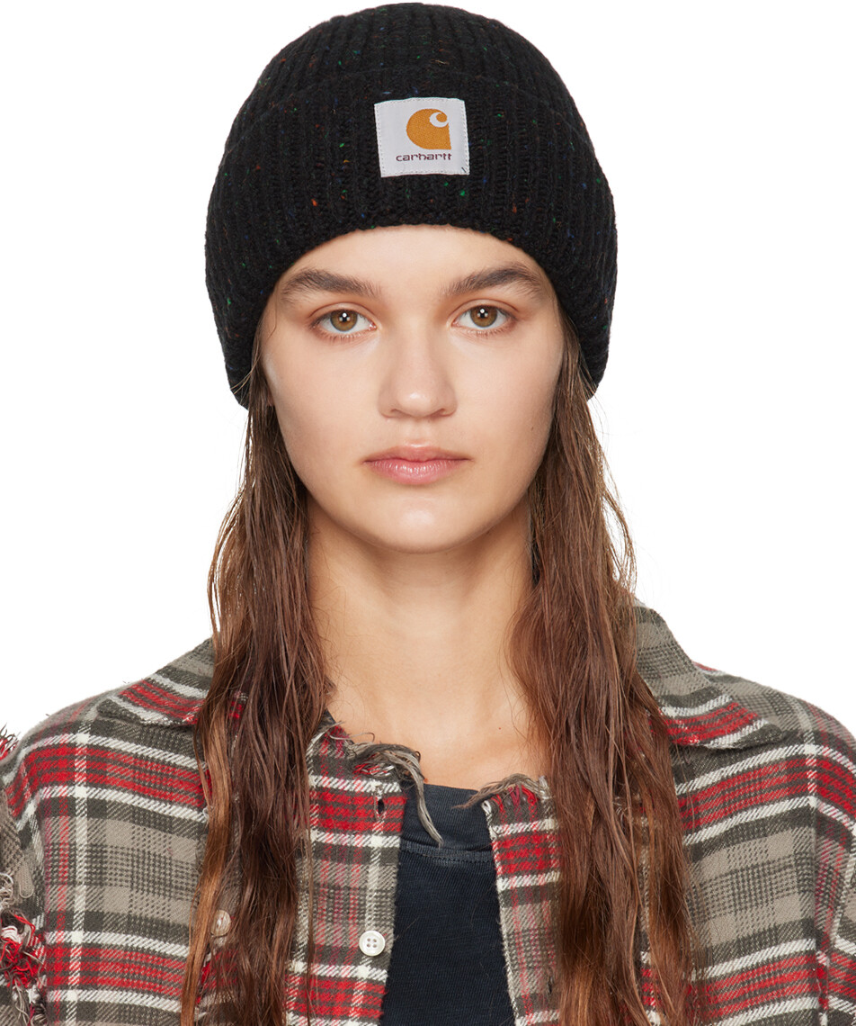 

Черная англистичная шапка-бини в крапинку Carhartt Work In Progress