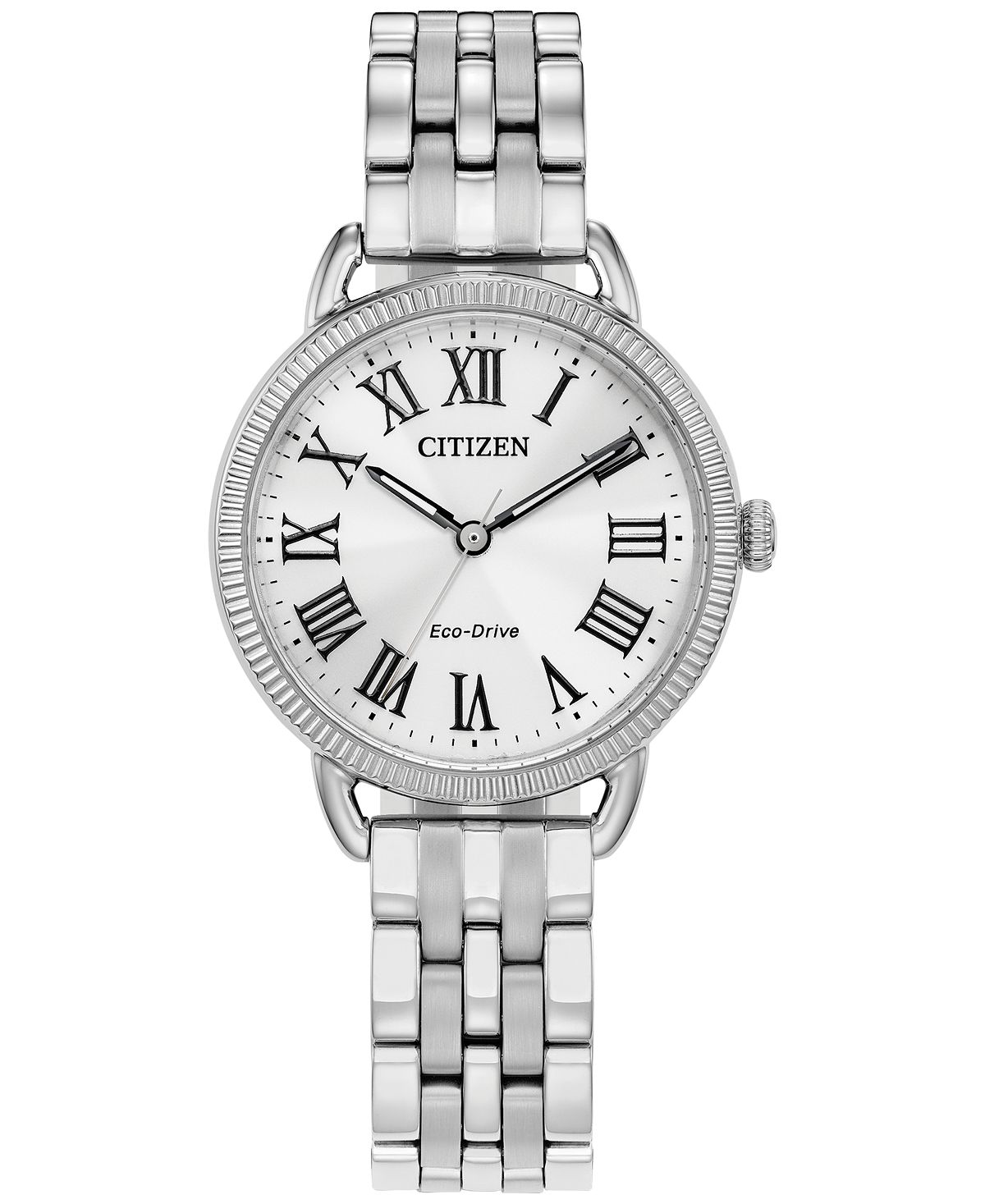 цена Женские часы Eco-Drive с браслетом из нержавеющей стали, 29 мм Citizen