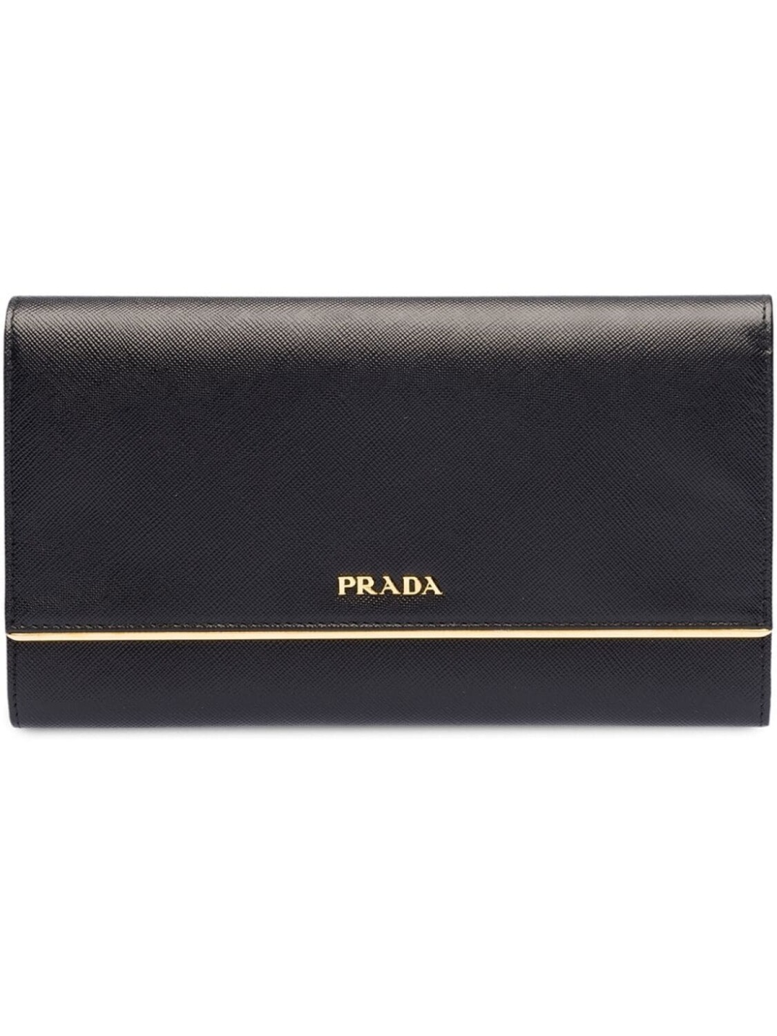 

Prada кошелек с откидным клапаном, черный