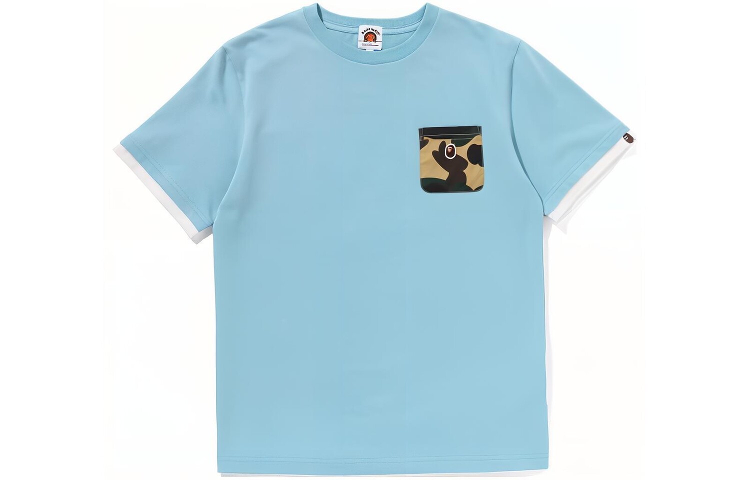 

Футболка GS A Bathing Ape, светло-голубой