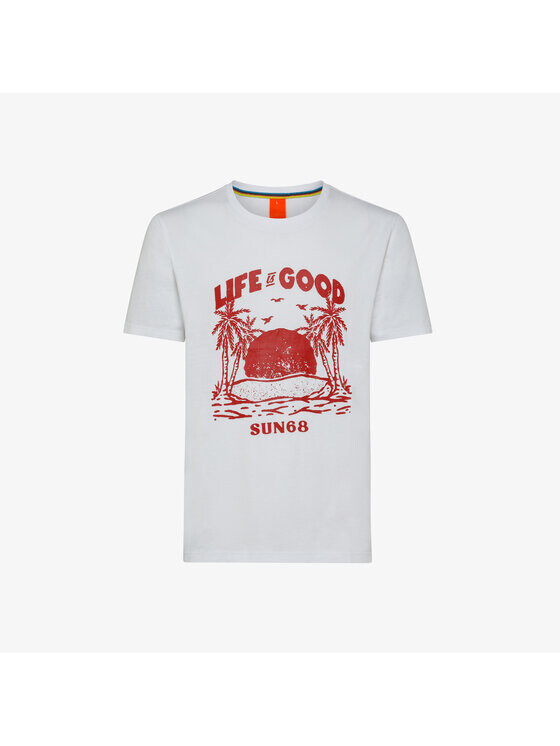 

Толстовка regular fit Sun68, белый