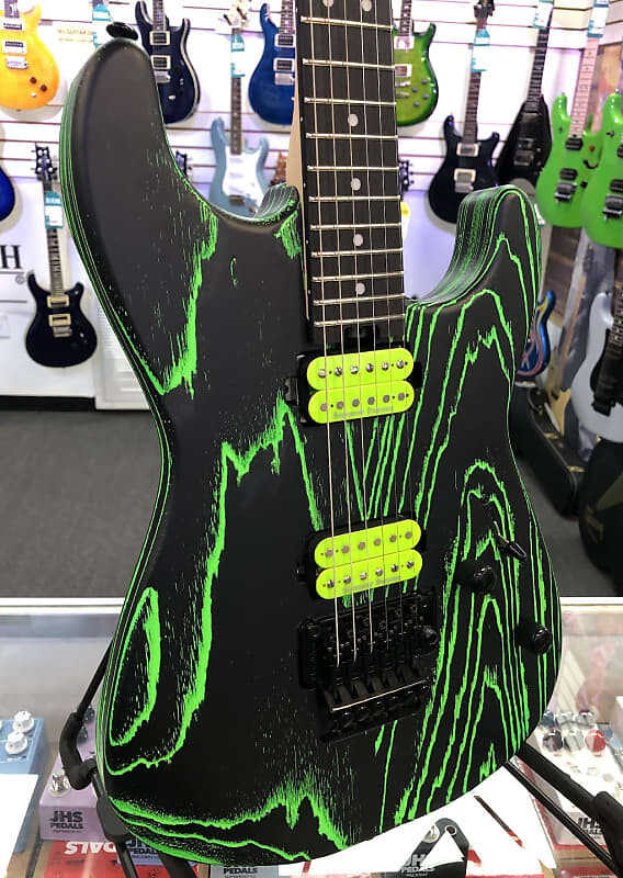 Электрогитара Charvel Pro-Mod San Dimas Style 1 HH FR E Ash, Ebony Fingerboard, Green Glow! электрогитара charvel pro mod san dimas style 1 hh fr m