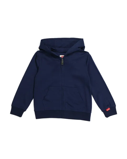 

Толстовка на молнии во всю длину для мальчиков для малышей Levis, цвет Peacoat