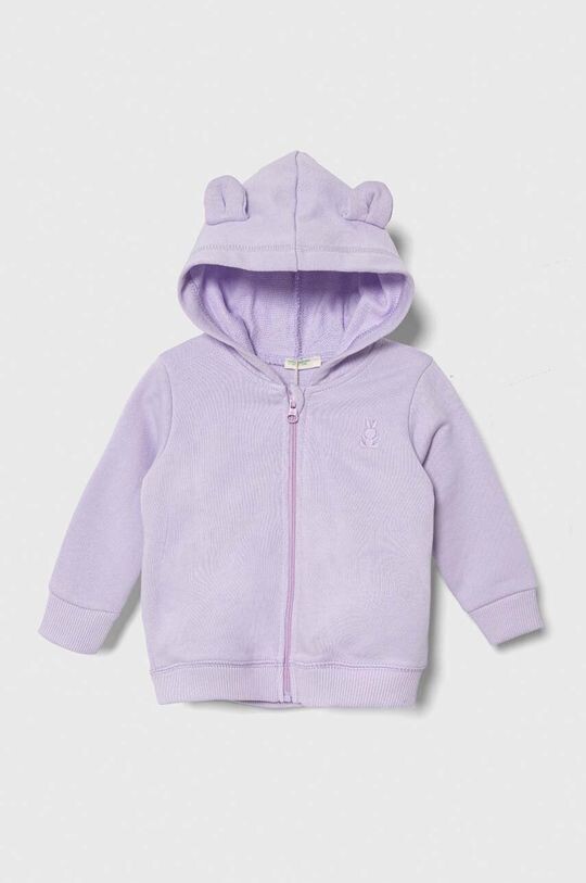 

Детская хлопковая толстовка United Colors of Benetton, фиолетовый