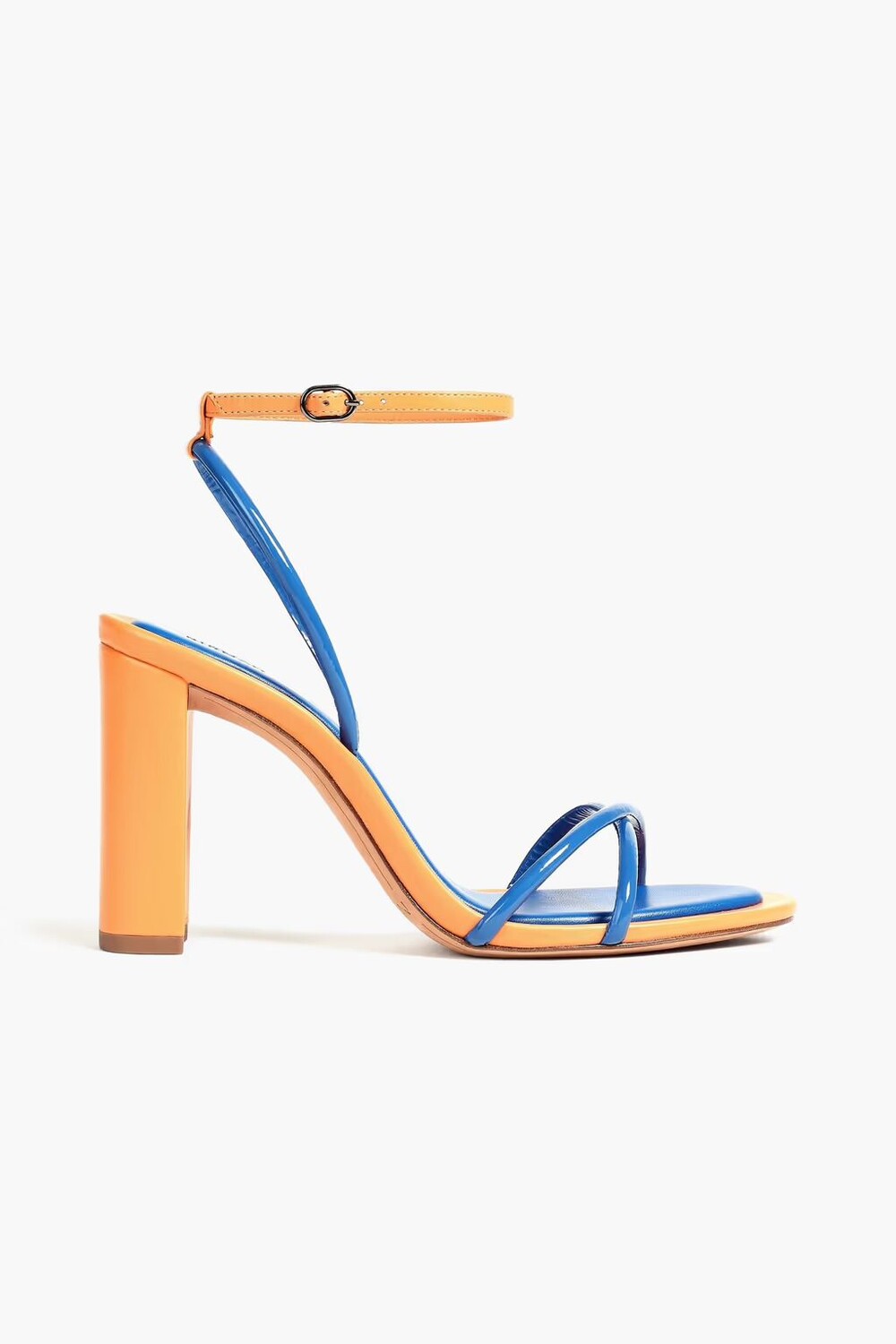 

Двухцветные босоножки Elisa из гладкой и лакированной кожи Alexandre Birman, синий