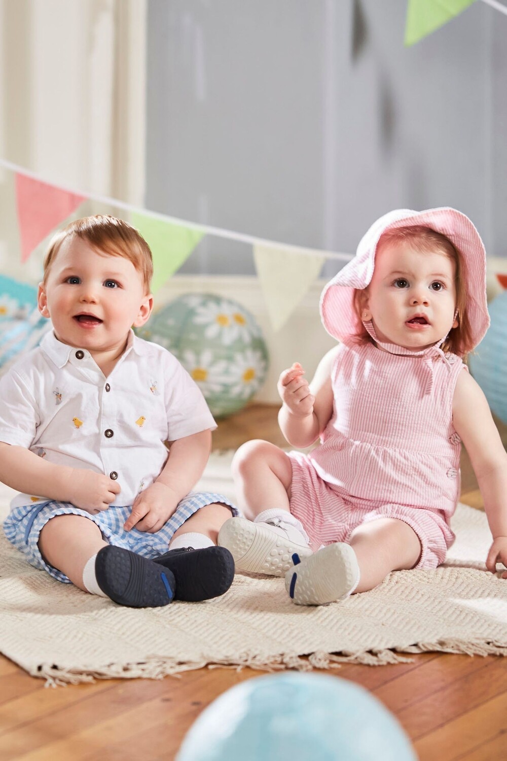 

Детские комбинезоны JoJo Maman Bébé из полосатой коры Jojo Maman Bébé, розовый