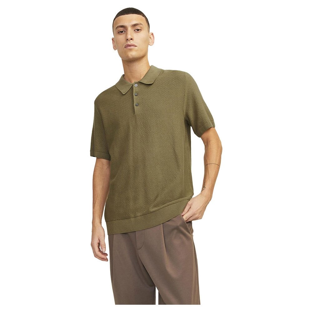 

Поло с коротким рукавом Jack & Jones Lusandri Knit, коричневый