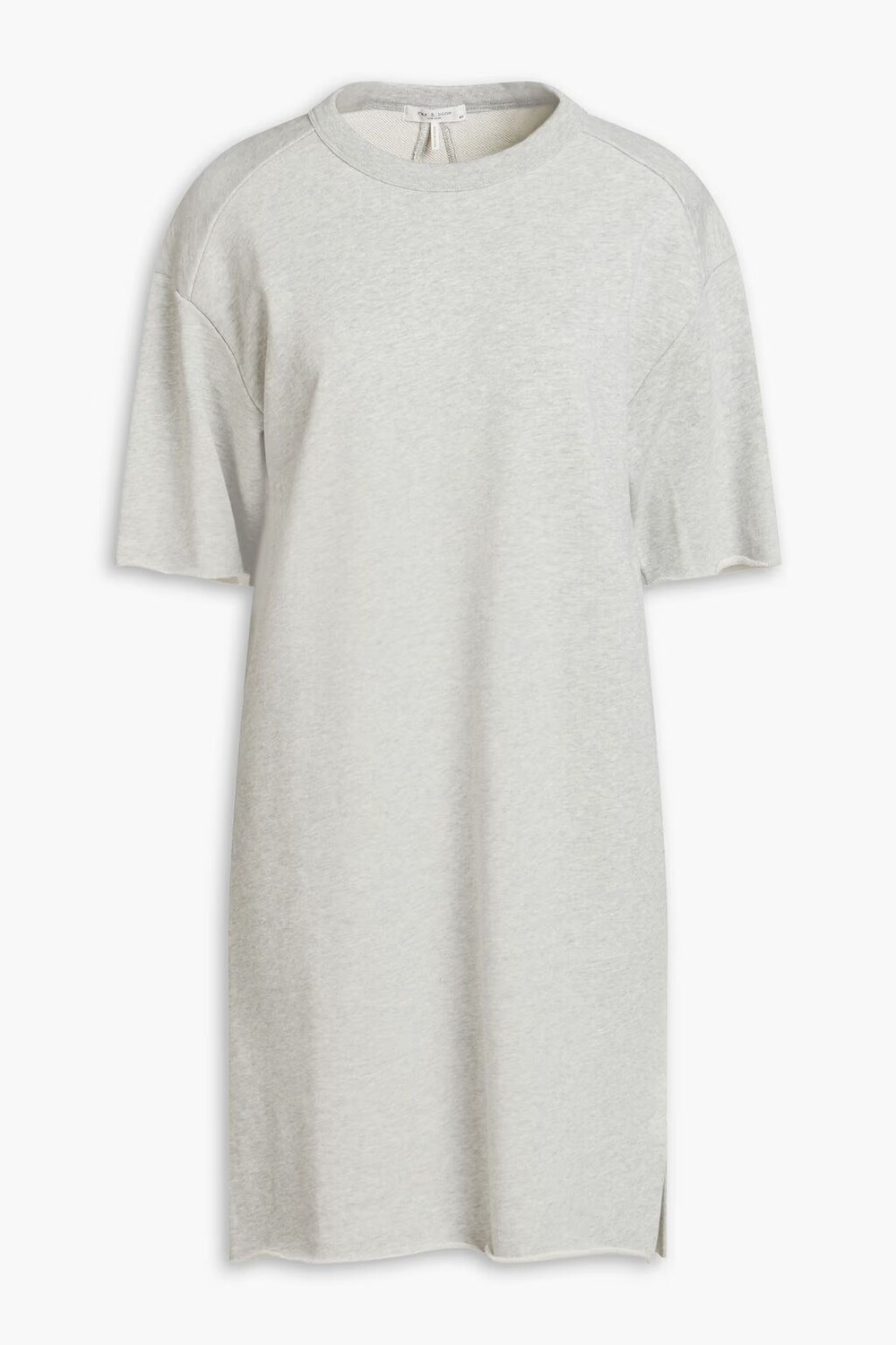

Платье мини Icon из французской хлопковой махры Rag & Bone, светло-серый