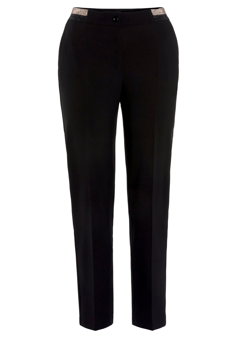 Обычные плиссированные брюки Lascana, черный обычные плиссированные брюки s oliver лазурный