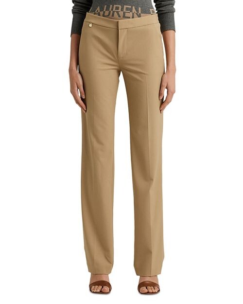 

Прямые брюки со средней посадкой Ralph Lauren, цвет Tan/Beige