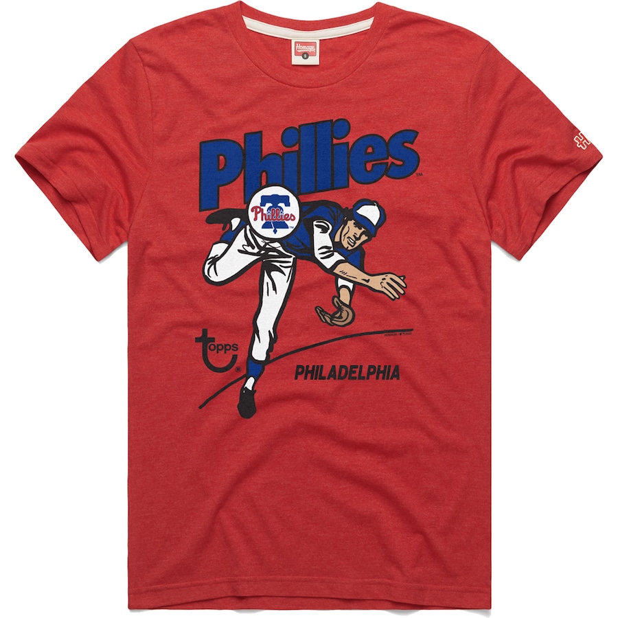 

Футболка с коротким рукавом Homage Philadelphia Phillies, красный