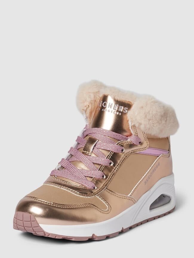 

Высокие кеды с лейблом, модель UNO - COSY ON AIR SKECHERS, розовое золото