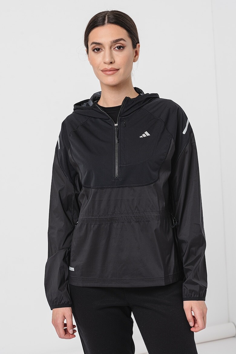 

Лучшая беговая куртка с капюшоном Adidas Performance, черный