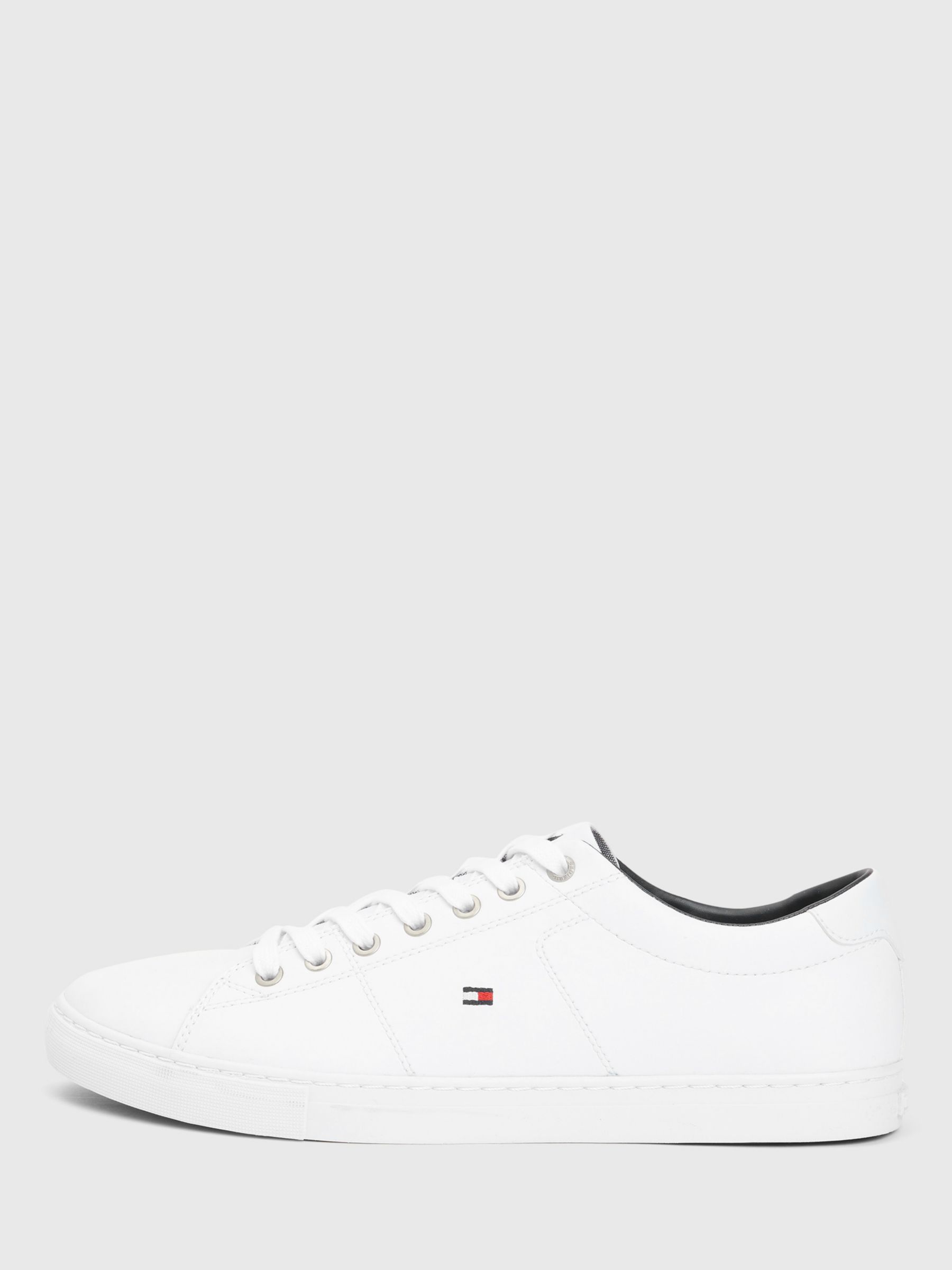 Кожаные кроссовки на шнуровке Tommy Hilfiger Essential, белые