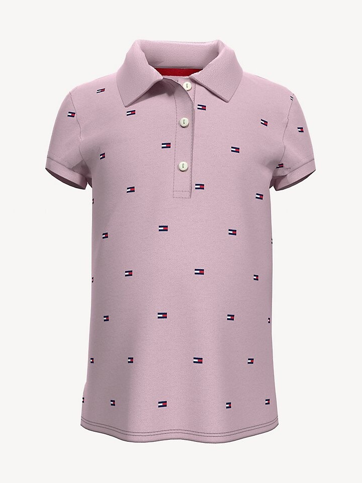

Футболка-поло с принтом флага для больших детей Tommy Hilfiger