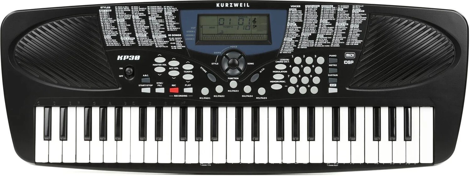 

Портативный аранжировщик Kurzweil KP-30 с 49 клавишами