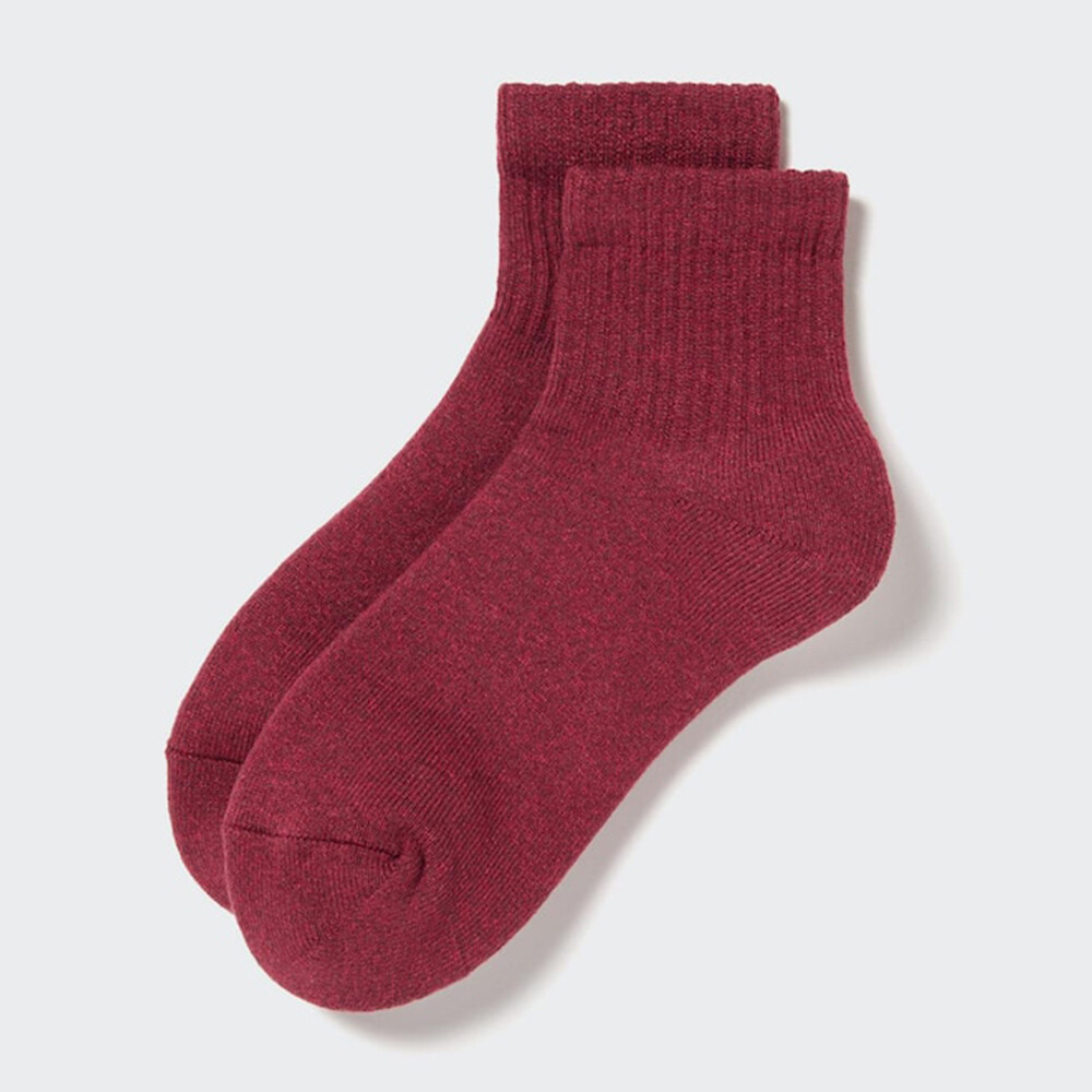 

Мужские носки Uniqlo HEATTECH махровые, темно-красный