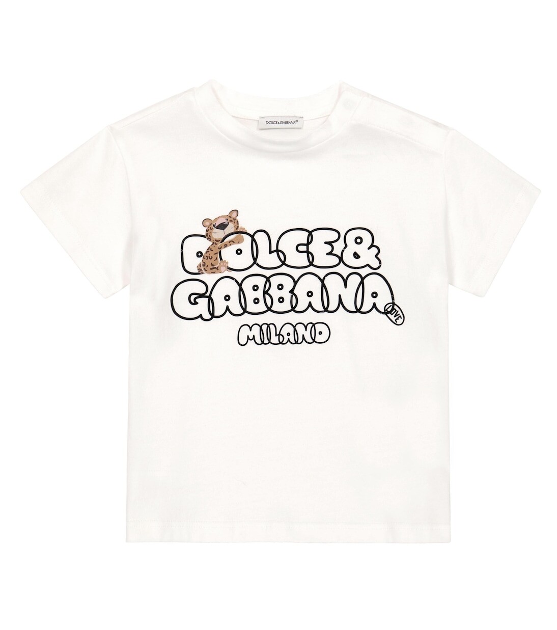 

Детская футболка с логотипом Dolce&Gabbana Kids, белый