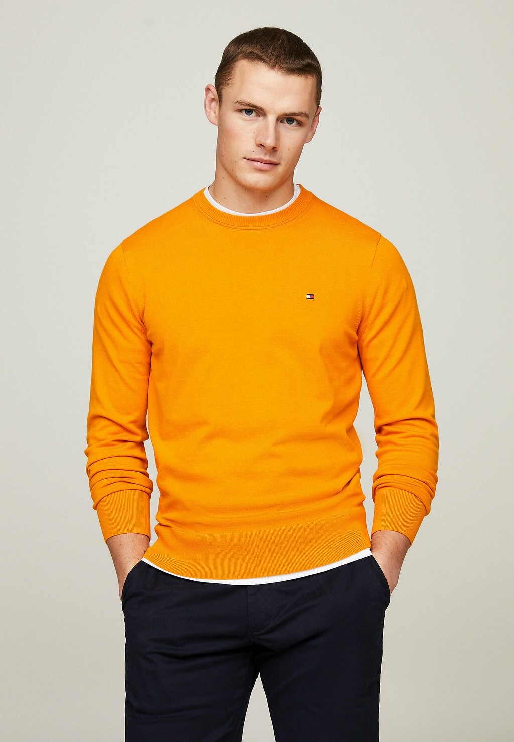 

Вязаный свитер CREW NECK Tommy Hilfiger, цвет rich ochre
