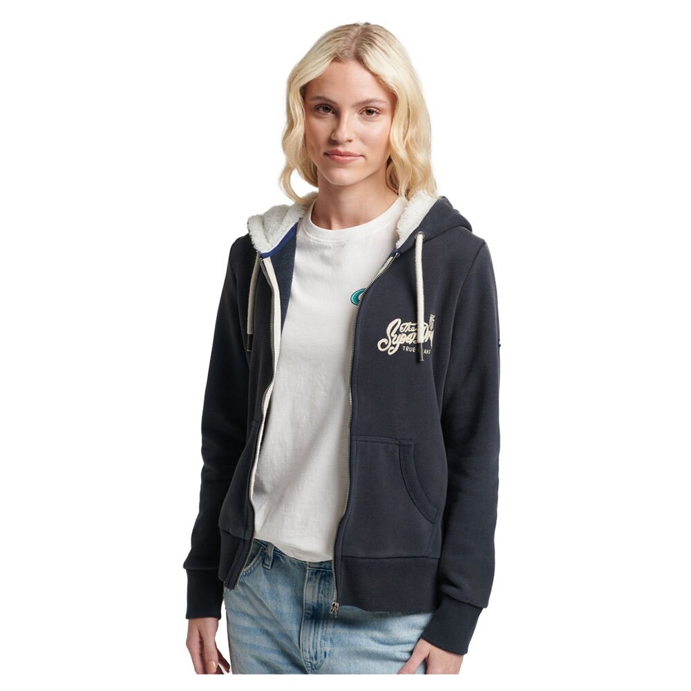 

Толстовка Superdry Vintage Pride & Craft Hood Full Zip, черный