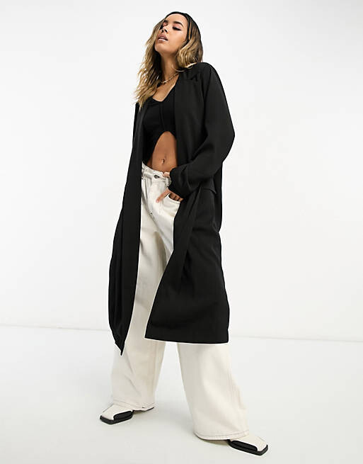 

Черная мягкая пуховик ASOS DESIGN, Черный