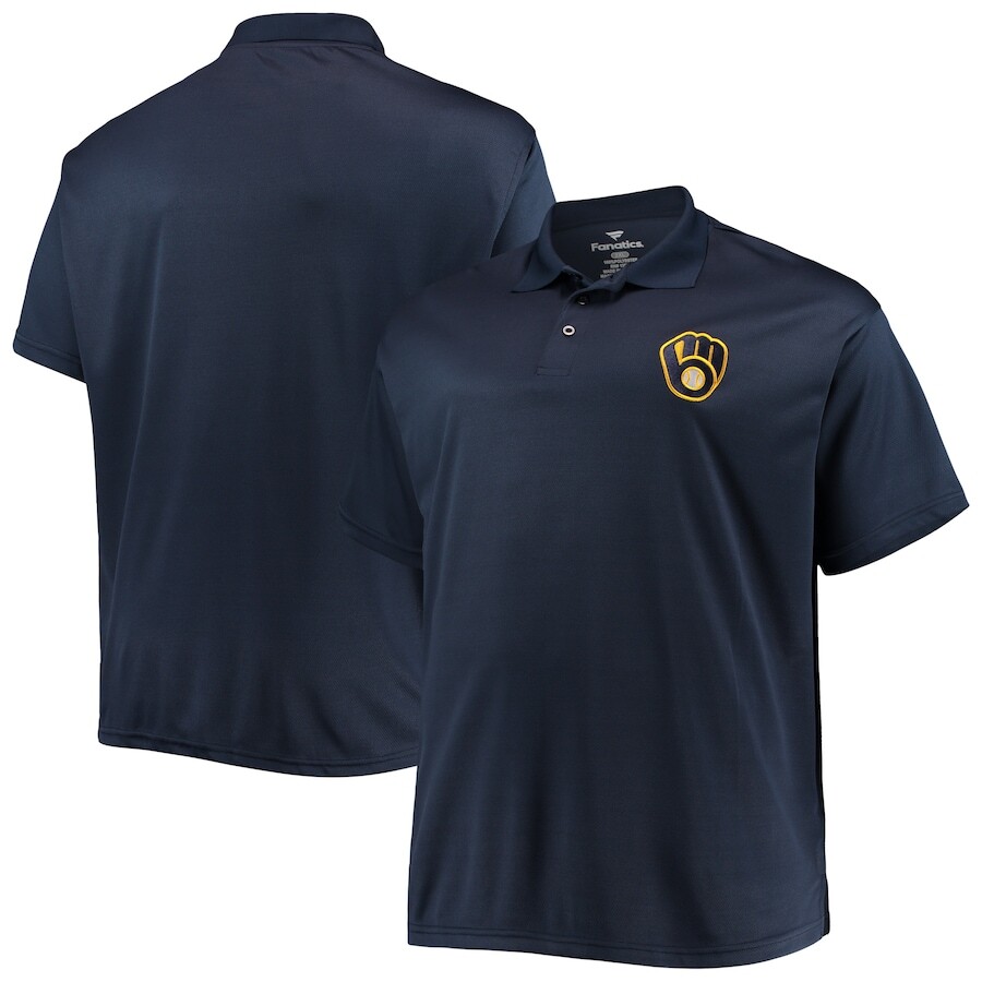 

Поло с коротким рукавом Fanatics Branded Milwaukee Brewers, нави