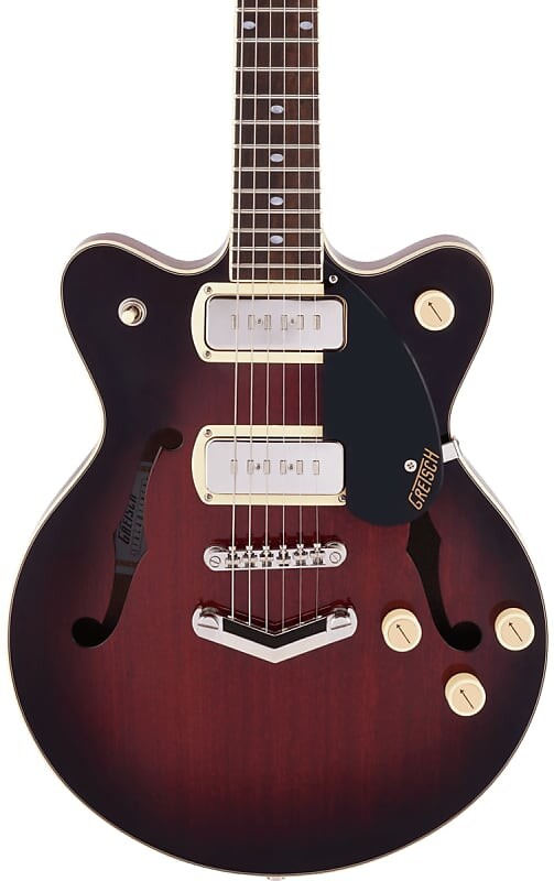 

Электрогитара Gretsch G2655-P90 Streamliner Center Block Jr. Double-Cut P90 w/V-Stoptail Claret Burst