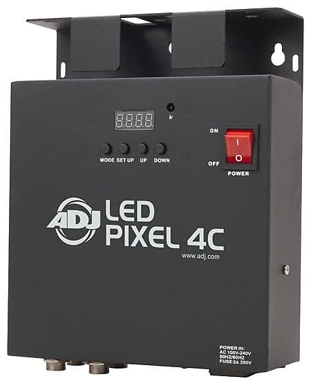 Контроллер освещения American DJ PIX088 LED Pixel 4C 4-Channel Light Controller 50 шт лот бесплатная доставка 100% оригинал lp2985im5x 4 0 lotb m3406 adj a16 m3408 adj a18 mt9216 adj f1f9 sot23 5