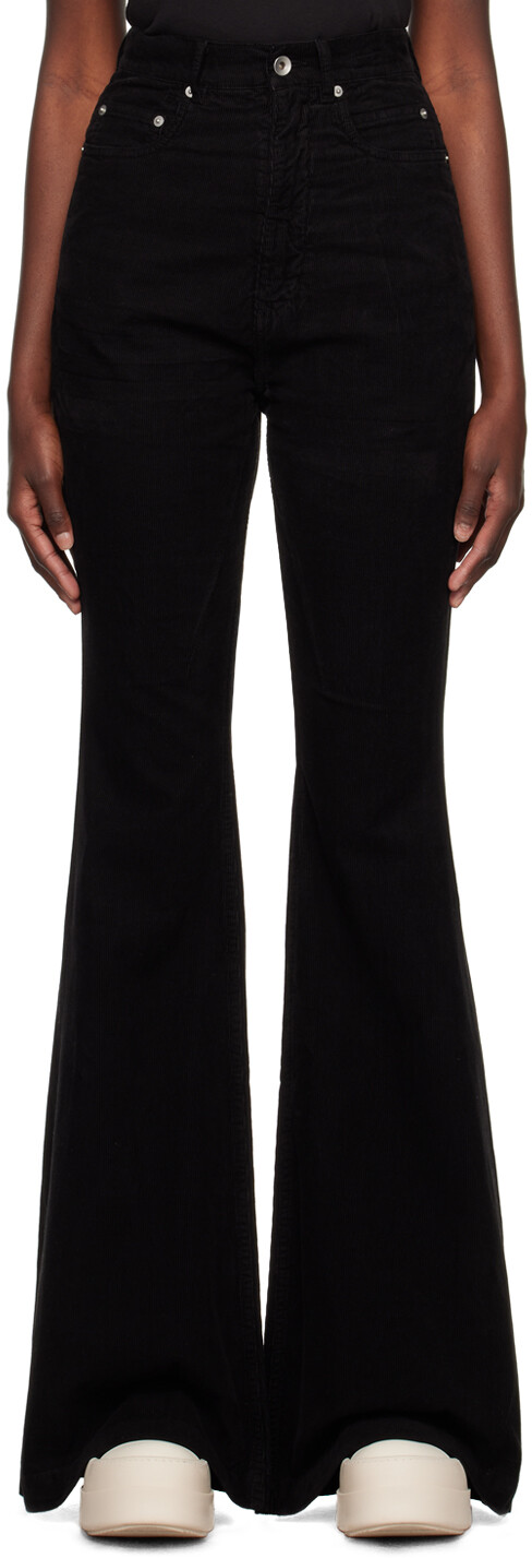 

Черные брюки из болана Rick Owens DRKSHDW, Черный