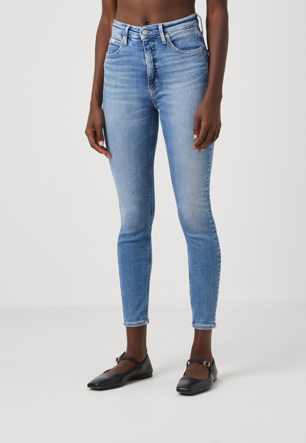 

Джинсы скинни High Rise Super Skinny Calvin Klein, джинсовый светлый
