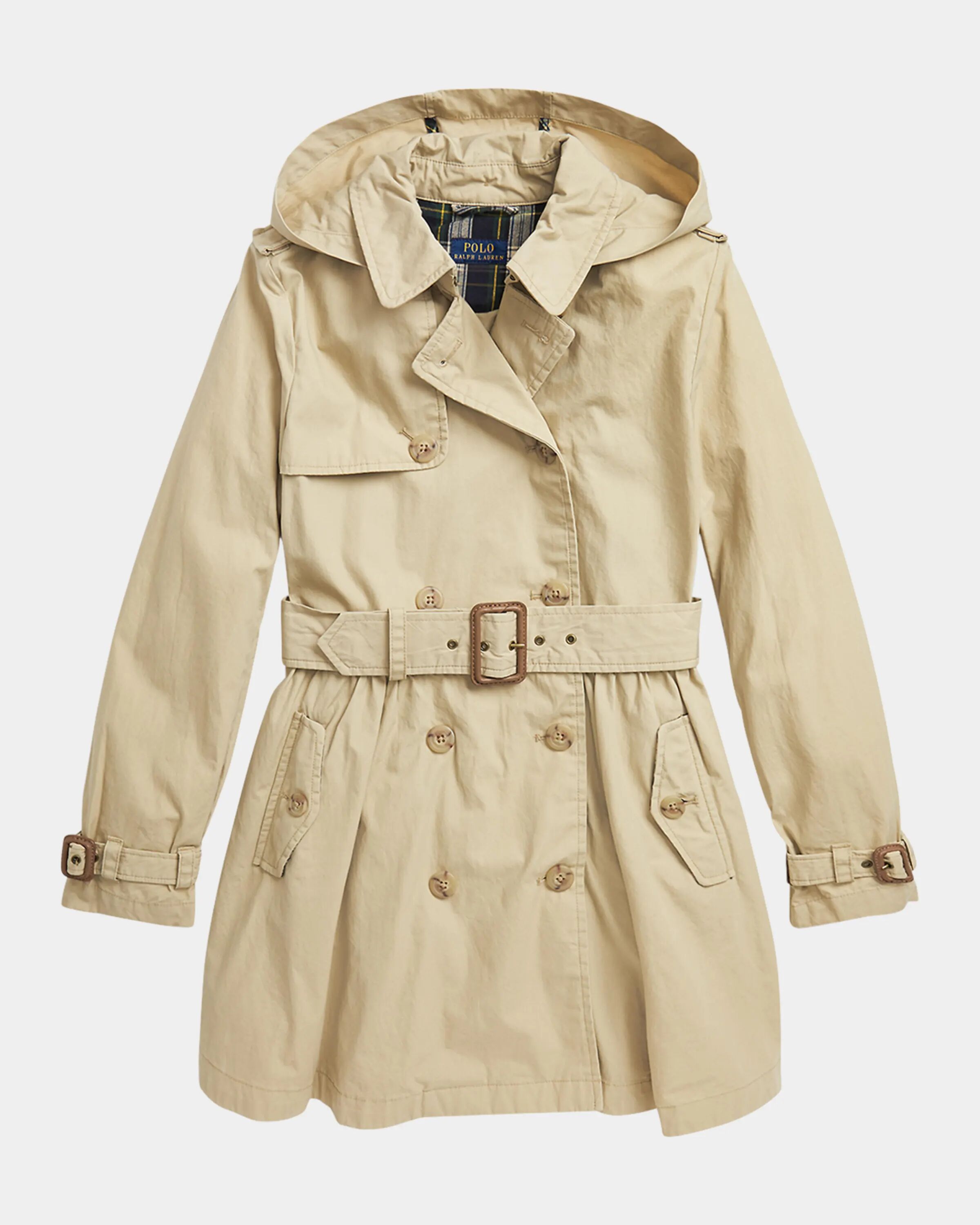 

Тренч приталенного кроя с капюшоном для девочек, размер 7–16 Ralph Lauren Childrenswear, цвет Classic Khaki