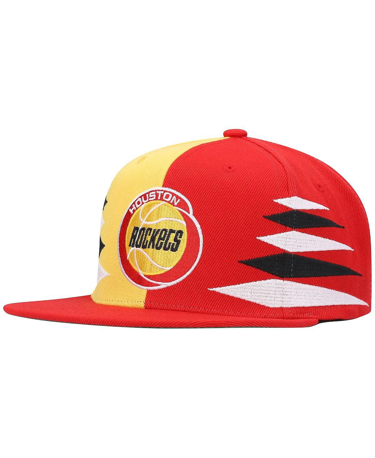 

Мужская красно-золотая бейсболка Snapback Houston Rockets Hardwood Classics с ромбовидной огранкой Mitchell & Ness