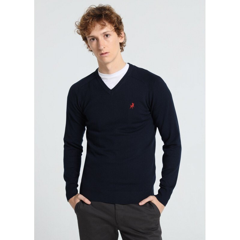 

Свитер Lois Jeans Bull V Neck, синий