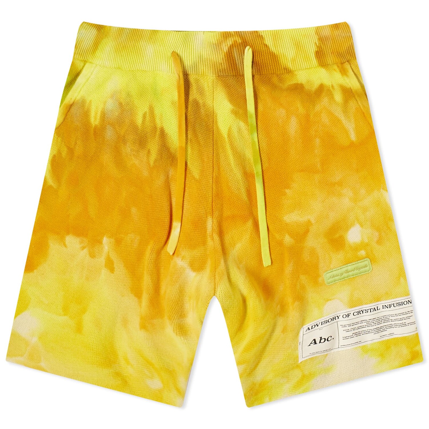 

Шорты Advisory Board Crystals Tie-Dye, желтый