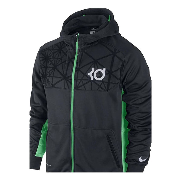 

Толстовка Nike Kd Precision Moves Full Zip Hoodie 'Black Green', черный