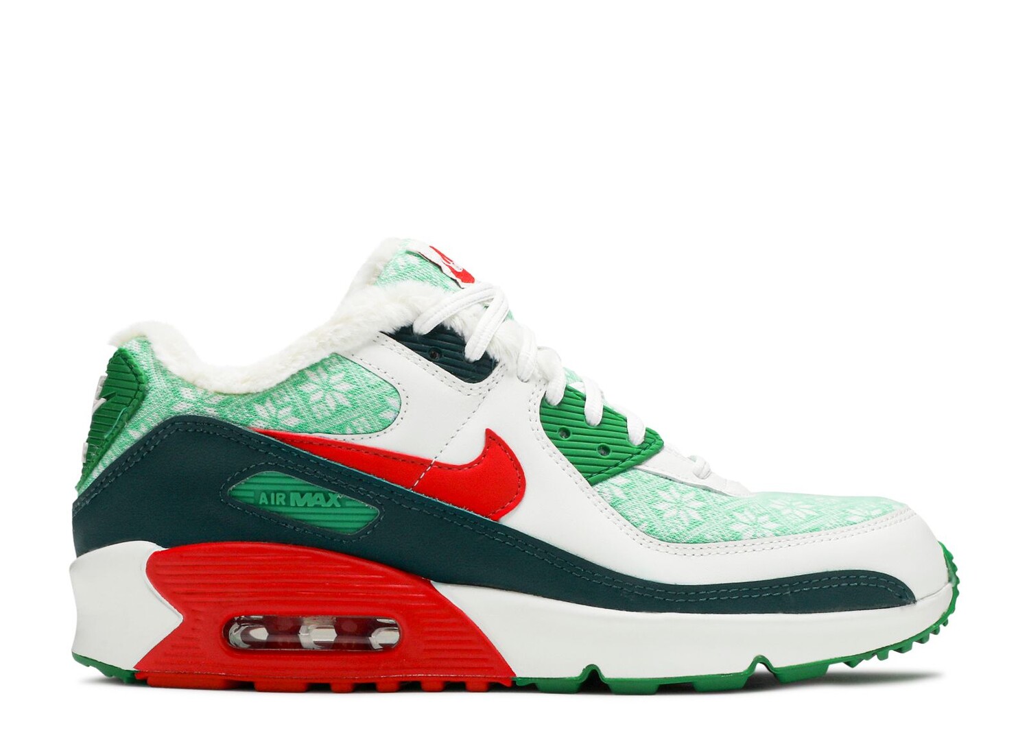 

Кроссовки Nike Air Max 90 Gs 'Christmas Sweater', зеленый