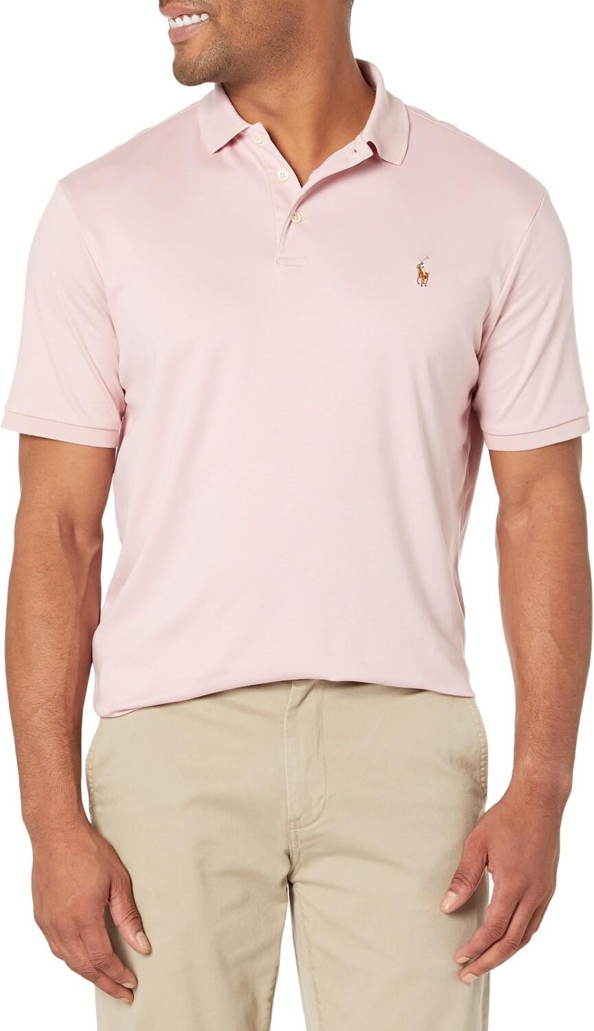 

Рубашка-поло Classic Fit Soft Cotton Polo Shirt Polo Ralph Lauren, цвет Surfside Rose