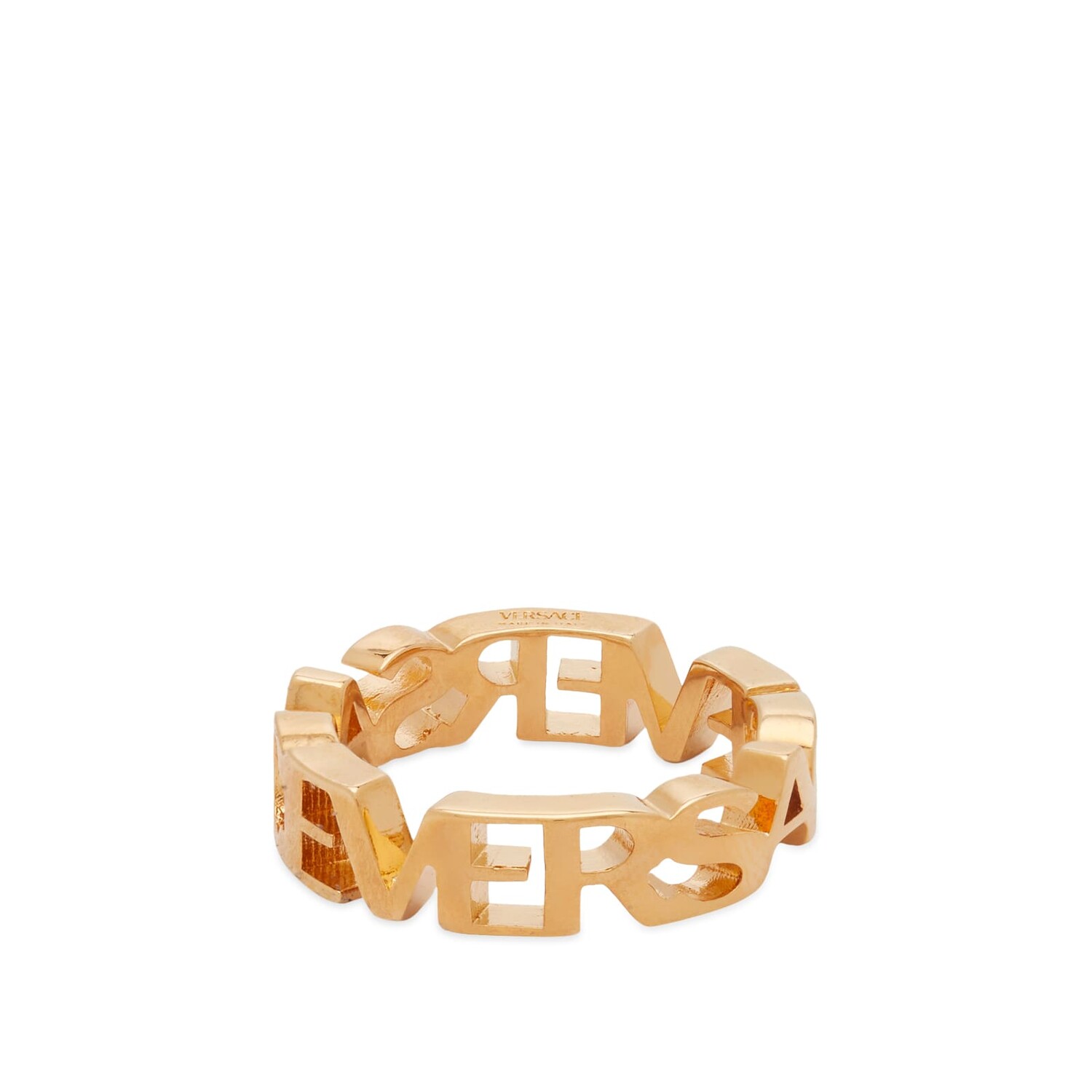 

Кольцо Versace Logo Ring, золотой