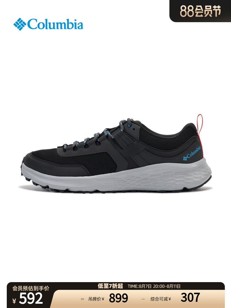 

Кроссовки мужские Columbia Outdoor для походов, черный / серый