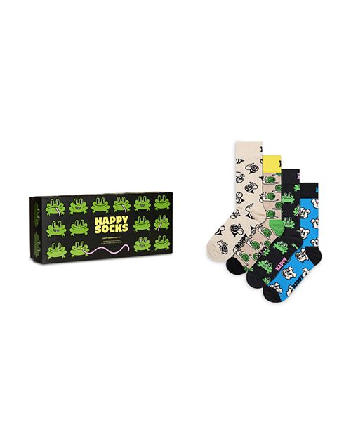 Подарочный набор носков Happy Animals Crew, 4 шт. Happy Socks, цвет Multi