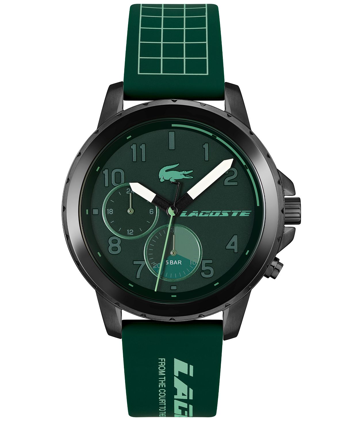 

Мужские часы Endurance Actime Lifestyle, зеленый силиконовый ремешок для часов, 44 мм Lacoste